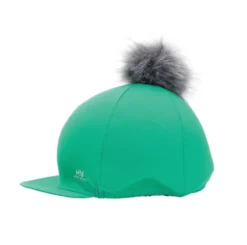 Hy Sport Active Hat Silk With Interchangeable Pom Pom In Emerald Green