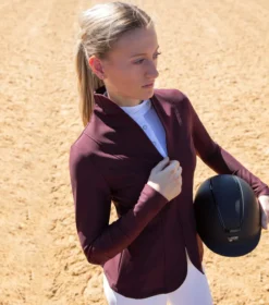 Premier Equine Finio Ladies Competition Show Jacket Plum -Equestrian Riding Clothing Store finio competition jacket wine 2