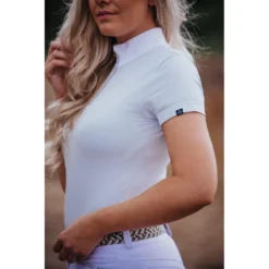 Mountain Horse Honey Competition Top White -Equestrian Riding Clothing Store honey BLANK comp BLANK top BLANK blue BLANK 2 emmely