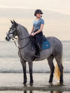 LeMieux Earth T-Shirt Ocean -Equestrian Riding Clothing Store it01277 lifestyle earthclosecontactsquare ocean 2 3x4