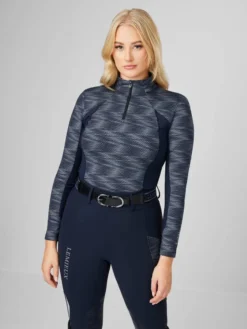 LeMieux Eleanor Base Layer Navy -Equestrian Riding Clothing Store it03368 studio eleanorbaselayer navy 2 copy