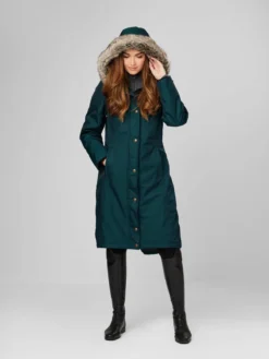 LeMieux Loire Waterproof Riding Coat Spruce -Equestrian Riding Clothing Store it03560 studio loirewaterproofridingcoat spruce 3 copy