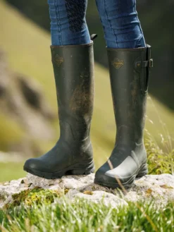 LeMieux Stride Wellington Boot Oak -Equestrian Riding Clothing Store it03618 lifestyle stridewellingtonboot oak 14 copy