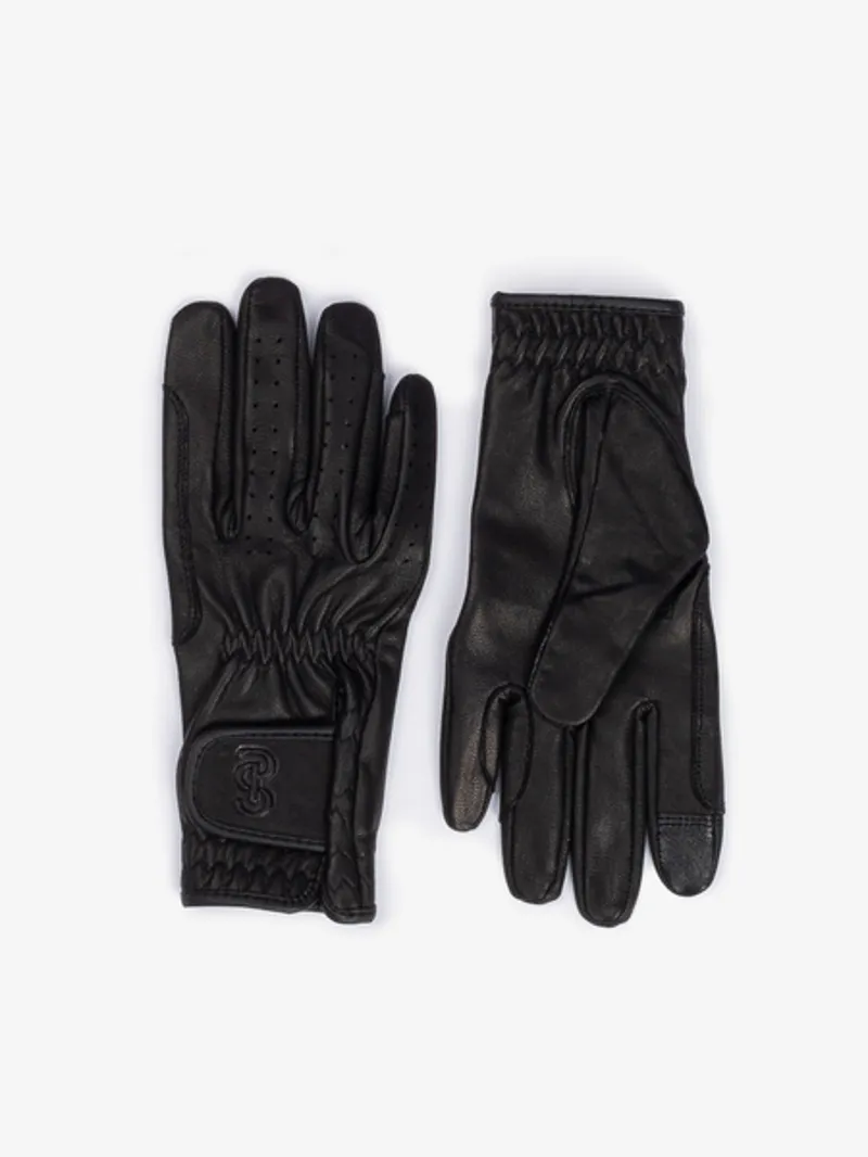 Ps Of Sweden Leather Riding Gloves - Black 1 Ps Of Sweden Leather Riding Gloves - Black