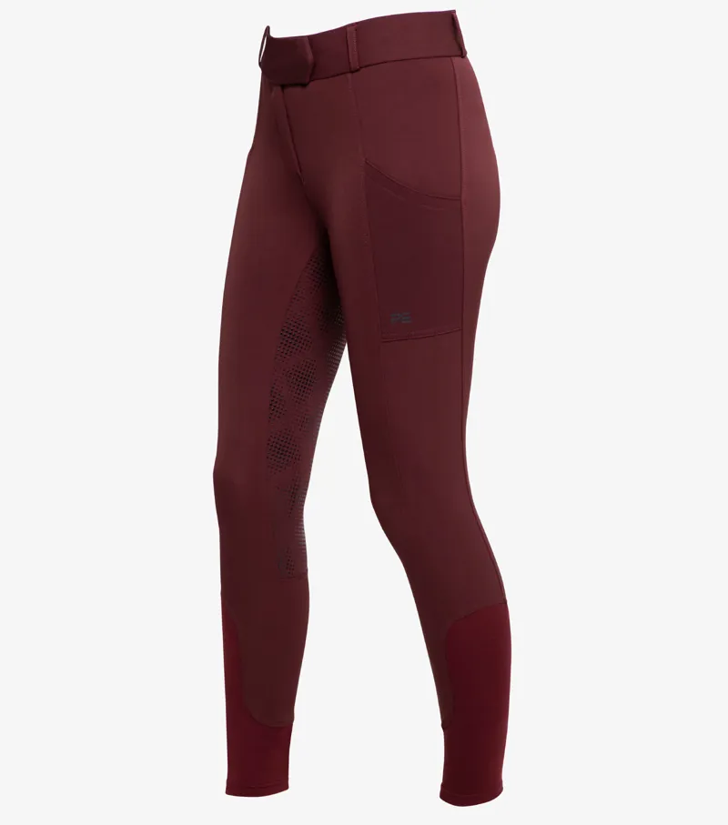 Premier Equine Lexington Ladies Full Seat Gel Riding Breeches Burgundy 2 Premier Equine Lexington Ladies Full Seat Gel Riding Breeches Burgundy - Image 2