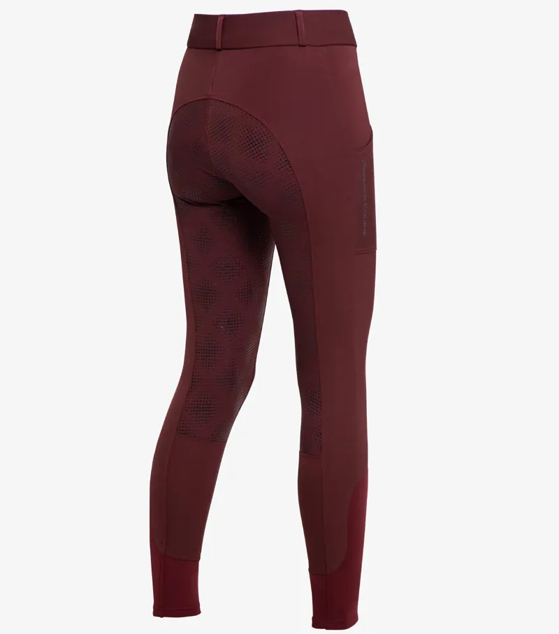 Premier Equine Lexington Ladies Full Seat Gel Riding Breeches Burgundy 3 Premier Equine Lexington Ladies Full Seat Gel Riding Breeches Burgundy - Image 3