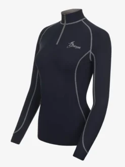 LeMieux Base Layer Navy -Equestrian Riding Clothing Store lm baselayer navygrey2 hr3000x4000