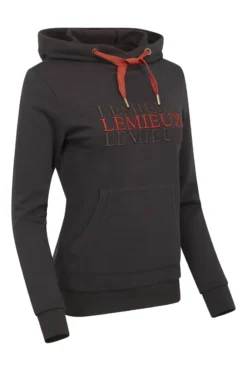 LeMieux Cross Over Hoodie Liquorice -Equestrian Riding Clothing Store lm crossoverhoodie liquorice3 lr