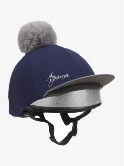 LeMieux Pom Hat Silk Navy