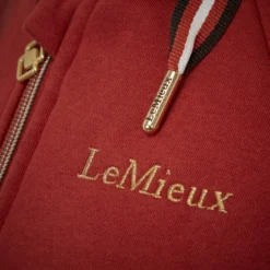 LeMieux Sherpa Lined Hoodie Sienna -Equestrian Riding Clothing Store lm sherpazipthrough sienna5 lr