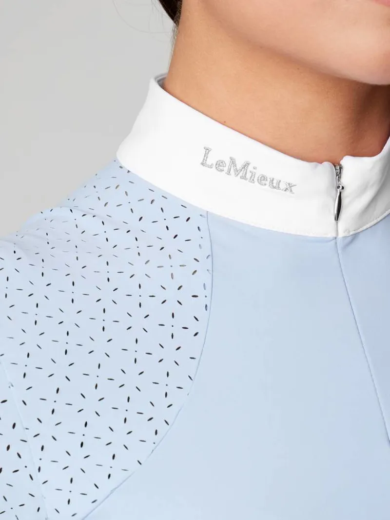 LeMieux Olivia Short Sleeve Show Shirt Mist 3 LeMieux Olivia Short Sleeve Show Shirt Mist - Image 3
