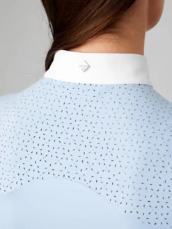 LeMieux Olivia Short Sleeve Show Shirt Mist 9 LeMieux Olivia Short Sleeve Show Shirt Mist -Equestrian Riding Clothing Store lm showshirts hr 72