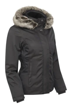 LeMieux Waterproof Short Coat Grey -Equestrian Riding Clothing Store lm waterproofshortcoat grey3 lr