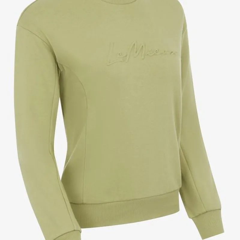 LeMieux Chloe Crew Neck Sweat Shirt Moss 3 LeMieux Chloe Crew Neck Sweat Shirt Moss - Image 3