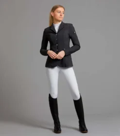 Premier Equine Nera Ladies Competition Jacket - Grey -Equestrian Riding Clothing Store nera competition jacket grey 2
