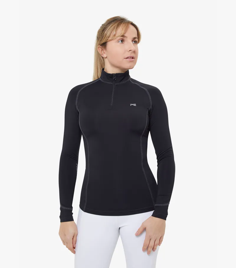 Premier Equine Ombretta Ladies Technical Riding Top Black 1 Premier Equine Ombretta Ladies Technical Riding Top Black