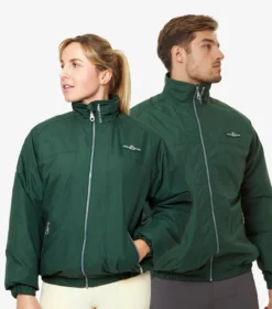 Premier Equine Pro Rider Unisex Waterproof Riding Jacket Green
