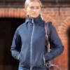 Premier Equine Pro Tech Rider Ladies Waterproof Riding Jacket Navy