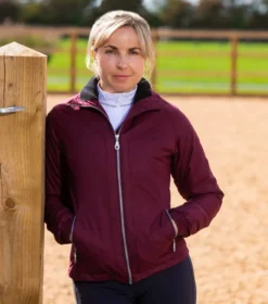 Premier Equine Pro Tech Rider Ladies Waterproof Riding Jacket Wine