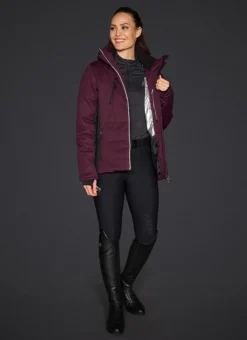 Mountain Horse Quinn Hybrid Jacket Burgundy -Equestrian Riding Clothing Store quinn hybrid jkt 16418