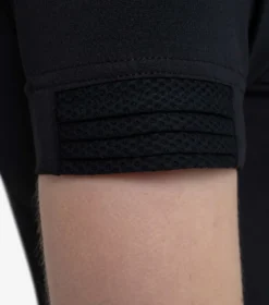 Premier Equine Mini Remisa Girl's Technical Short Sleeve Riding Top Black -Equestrian Riding Clothing Store remisa top kids black 5