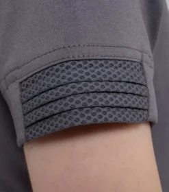 Premier Equine Mini Remisa Girl's Technical Short Sleeve Riding Top Grey -Equestrian Riding Clothing Store remisa top kids grey 5