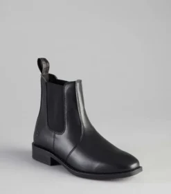 Premier Equine Rossago Synthetic Chelsea Paddock Boot Black