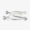 Premier Equine Stainless Steel Roller Ball Spurs Silver