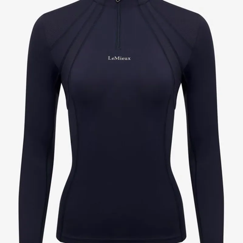 LeMieux Mia Mesh Long Sleeved Base Layer Navy 1 LeMieux Mia Mesh Long Sleeved Base Layer Navy